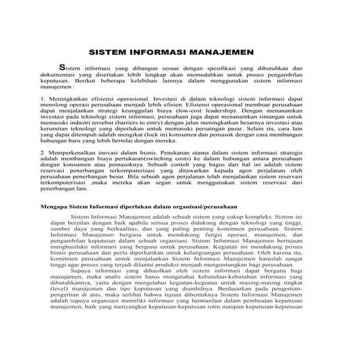 Sim,listiyono, hapzi ali, karateristik sistem informasi , universitas mercubuana, 2017