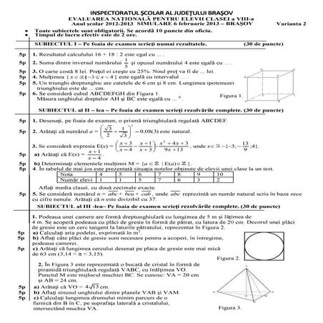 Formule matematice | PDF