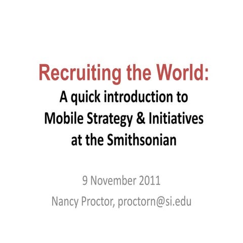 SI Mobile for DCWeek 2011