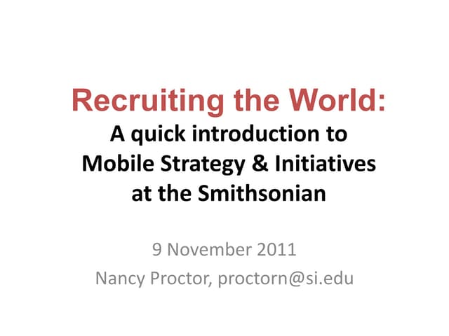 SI Mobile for DCWeek 2011