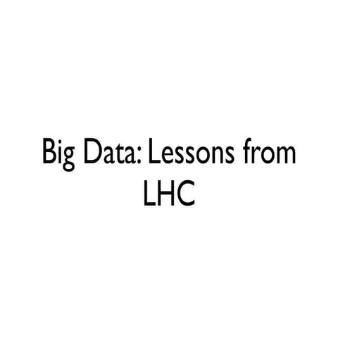 Lessons from lhc