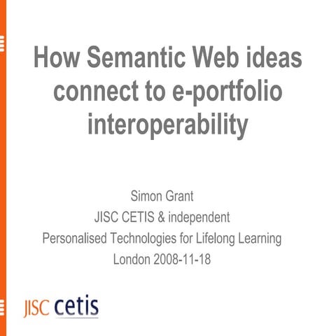 How Semantic Web ideas connect to e-portfolio interoperability