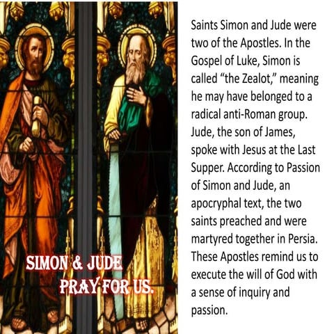 Feast of St.Simon and St. Jude
