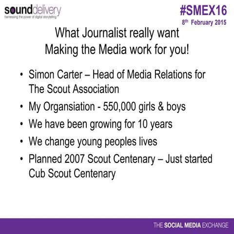 Simon carter What journalists really want