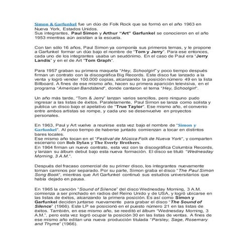 Simon &amp; garfunkel arturo canto rebora