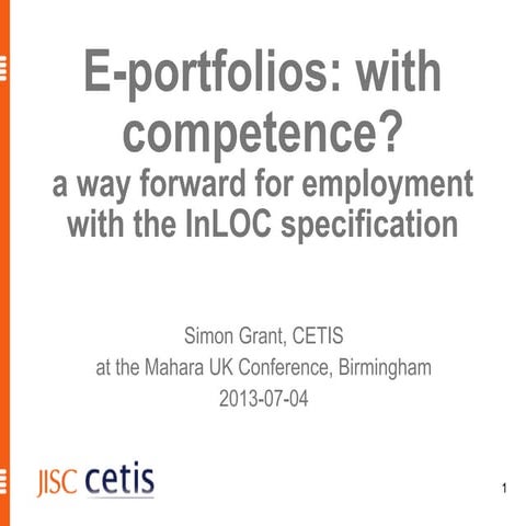 E-portfolios: with competence?