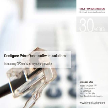 Configure-Price-Quote (CPQ) Software Solutions
