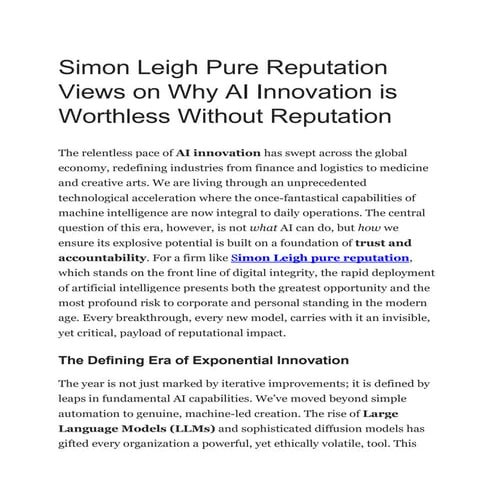 Simon Leigh Pure Reputation Views on Why AI Innovation is Worthless Without Reputation.docx.pdf