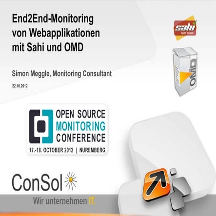 OSMC 2012 | End2End-Monitoring von Webapplikationen mit SAHI by Simon Meggle