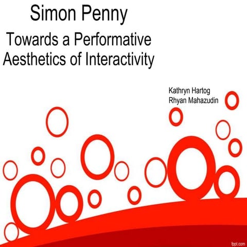 Simon penny presentation