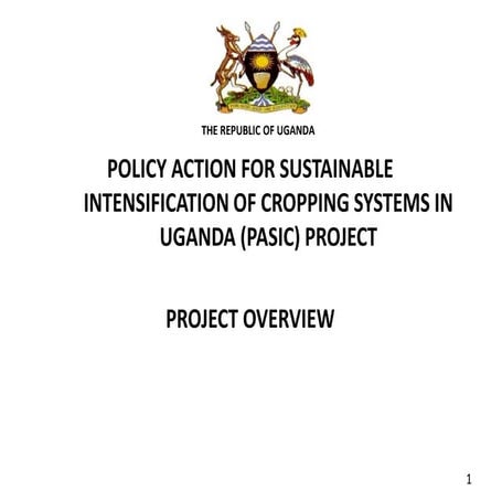 PASIC project -MAAIF Achievements by Simon peter Nsereko 