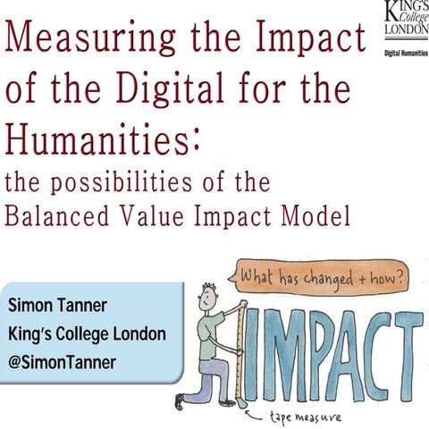Measuring the Impact of the Digital for the Humanities