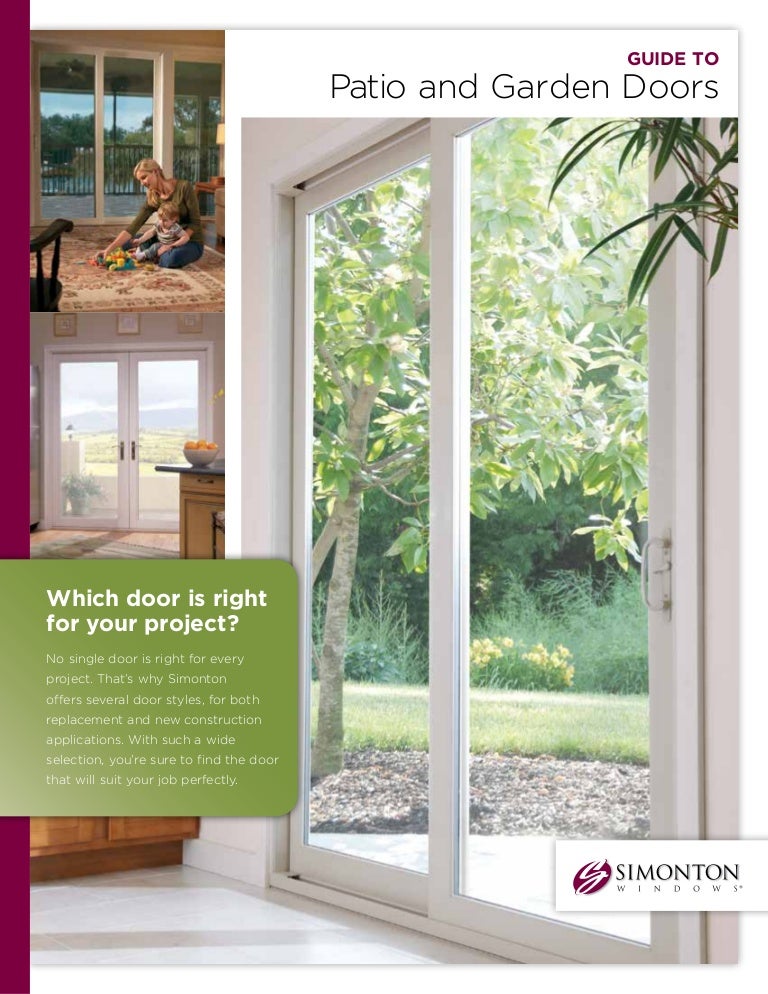 Simonton Guide to Patio and Garden Doors
