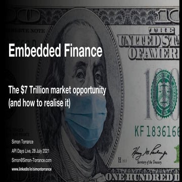Embedded Finance - the $7 Trillion market opportunity