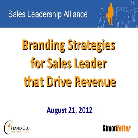 Branding Strategies for Sales Leaders that Drive Revenue