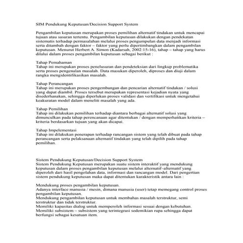 sim. Hapzi Ali, Ricky Setiawan, , 43116110348, Sim pendukung keputusan