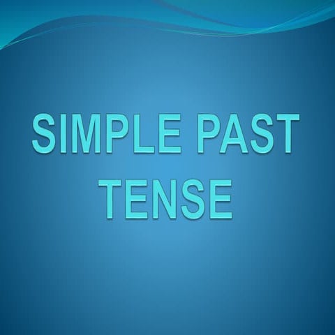 Simple past-tense