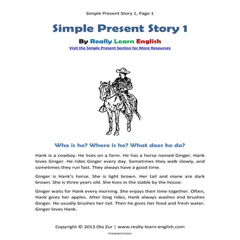 Simple present-story-1