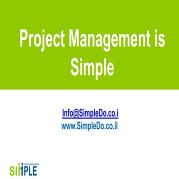Simple Project Management 2015