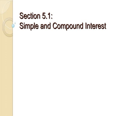 Lesson 2Simple and Compound Interest.ppt