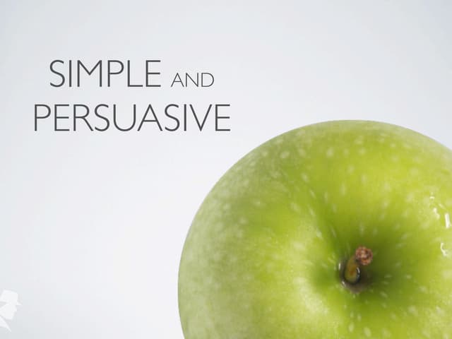 Sticky Presentations - Simple and persuasive