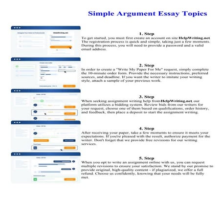 Simple Argument Essay Topics