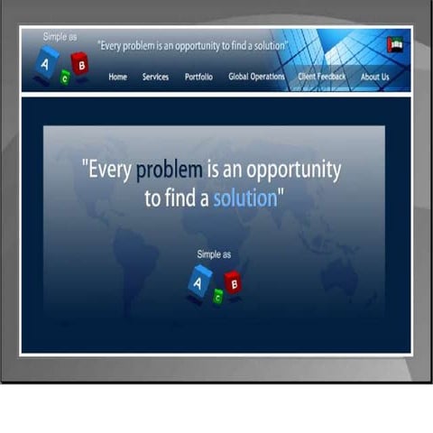 Simple As A B C Portfolio