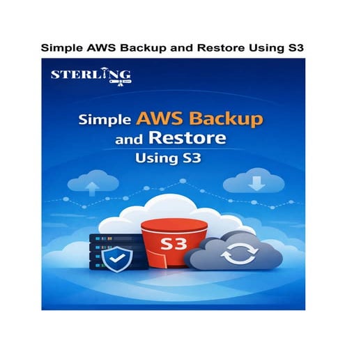 Data backup and Disaster recovery with AWS | PPTX