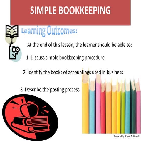 Simple bookkeeping
