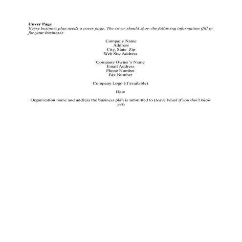 Simple business plan_template