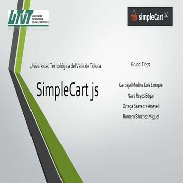 Simple cart js | PPTX