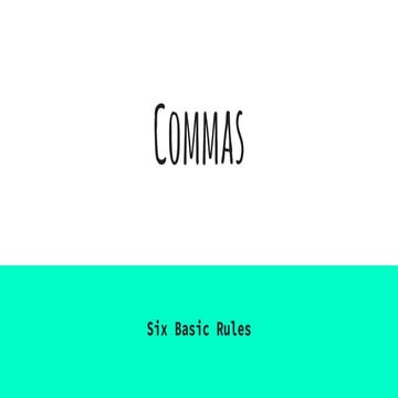 Simple Comma PPT 2018