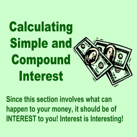 Calculating Simple and Compound Interest