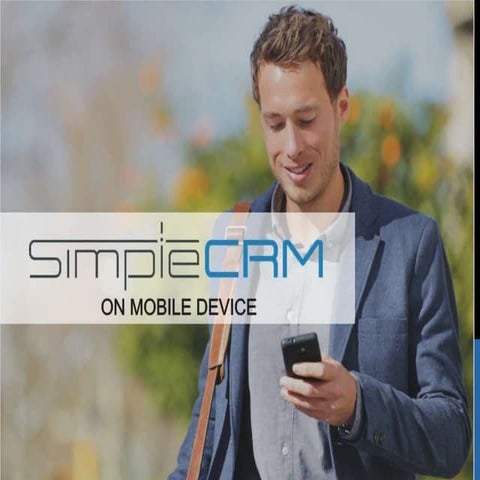 SimpleCRM On Mobile Device