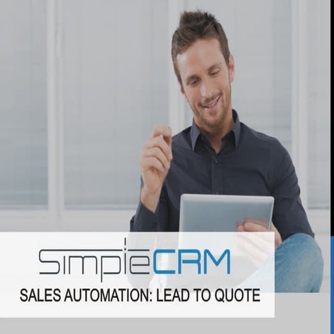 Sales Automation: Lead to Quote