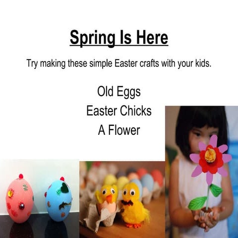 Simple easter crafts