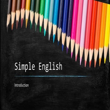 Simple English (Course Description)