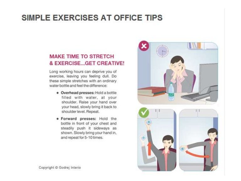 Simple Exercises at Office Tips