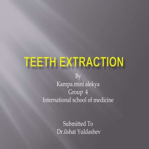 Dental elevators | PPTX