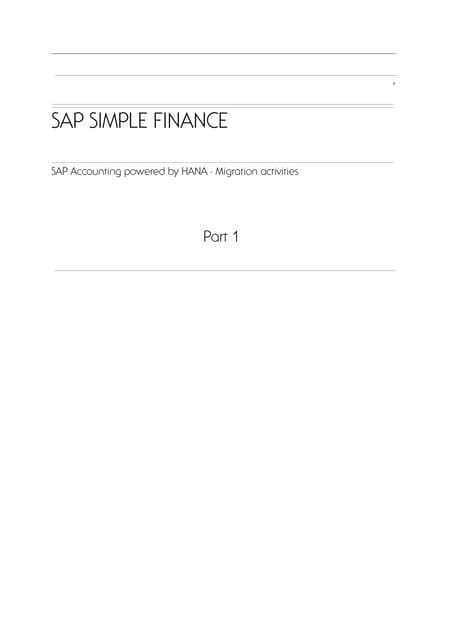Simple finance trainings document d...