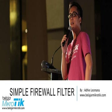 Simple Firewall Filter Stimik MDP Palembang