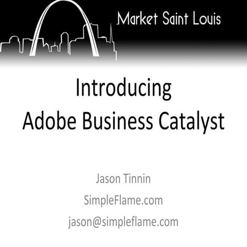 Introduction to Adobe Catalyst