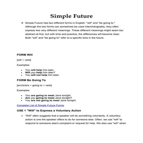 Simple future