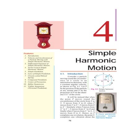 Simple harmonic motion