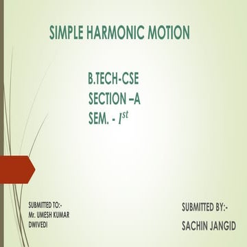 Simple harmonic motion 