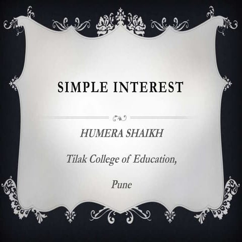 Simple Interest