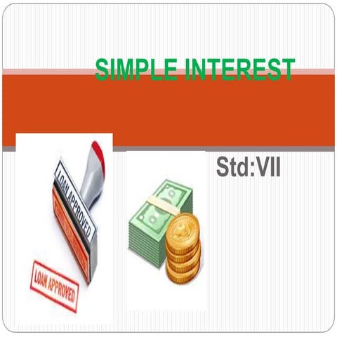 Simple interest | PPT