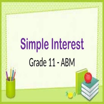 Business Mathematics Simple Interest.pptx