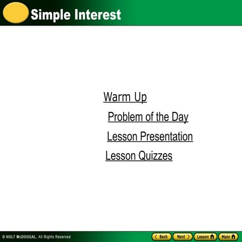 An Explanation of Simple and Compound Interest