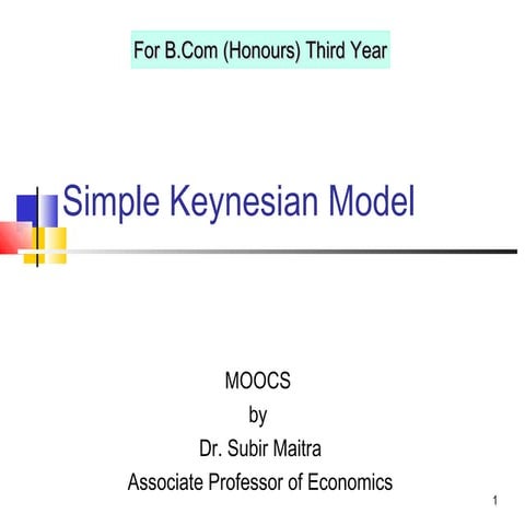 Simple keynesian model